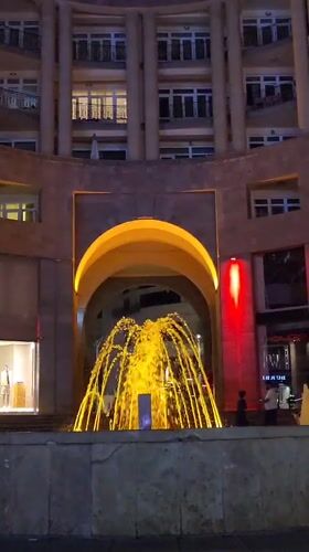 A Yerevan evening: fountains, live music, and city streets