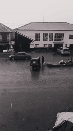 Heavy rains flood Bukuru streets as daily life continues