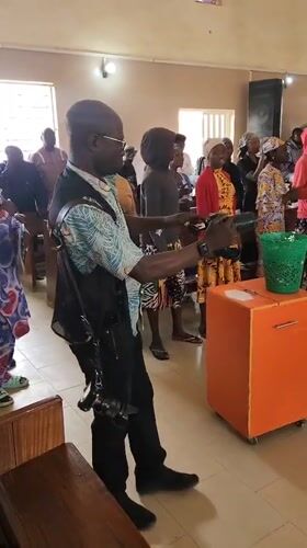 Funeral service and everyday street life in Jos, Nigeria