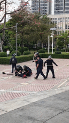 Police Response in Shenzhen Public Square During Family Activities