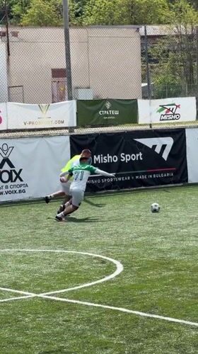 Soccer match played in Lovech, Bulgaria stadium