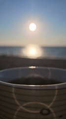 Morning drink with a sea view in Kemer, Turkey