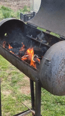 Outdoor barbecue activity documented in Olkhovka, Russia