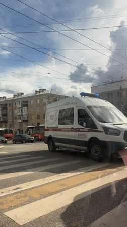 Traffic accident prompts ambulance response in Izhevsk, Russia