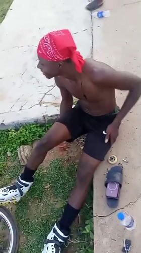 Youth enjoy rollerblading session on concrete courts in Akwanga