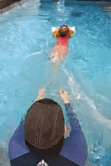 Early morning swimming lesson observed in Mumbai pool area