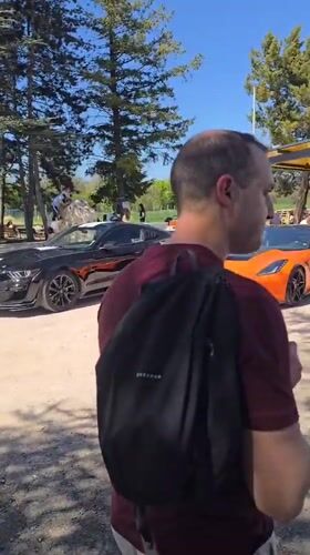 Sports car meet draws enthusiasts in Yambol, Bulgaria