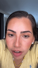 Woman records makeup tutorial in San Bernardino Tlaxcalancingo