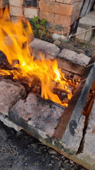 Spring barbecue gathering with shashlik in Noviy, Russia