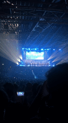 Orchestra and choir perform for large crowd in Paris