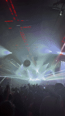 Festival scenes captured during nighttime hours in Indio