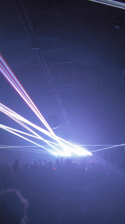 Festival scenes captured during nighttime hours in Indio