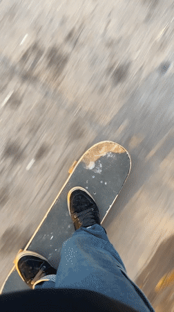 Skateboarding footage captures Buenos Aires sunset street scene