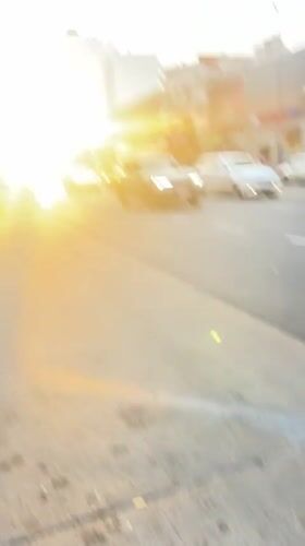 Skateboarding footage captures Buenos Aires sunset street scene