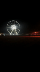 Coachella festival grounds documented during quiet nighttime hours