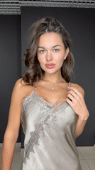 Woman photographed in multiple outfits in Krasnoyarsk
