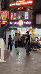 Manali's night market buzzing with food, people, and street life