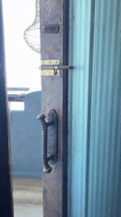 Rustic wooden door captured in Arica, Chile