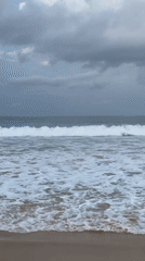 Calm waves documented at Karon Beach Thailand evening
