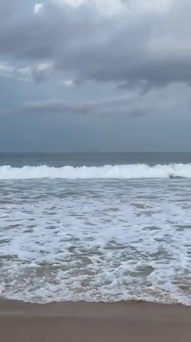 Calm waves documented at Karon Beach Thailand evening