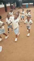 Nigerian schoolchildren engage in outdoor activities, handwashing in Ukwu-Abwa