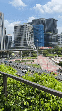 Bangkok skyline captured in early morning video footage