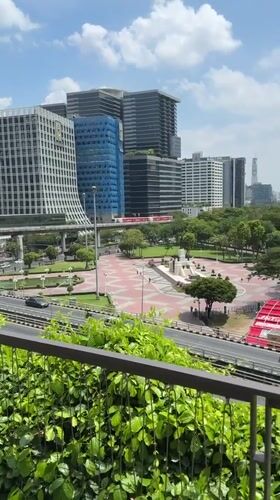 Bangkok skyline captured in early morning video footage