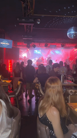 Live band night at a packed Cyprus music venue