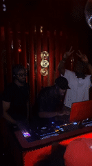 London club scene captured during evening entertainment session