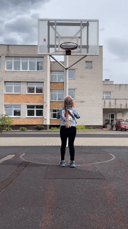 Casual basketball game observed at outdoor court in Brest