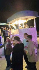 Rooftop party with DJ booth entertains guests in Dénia