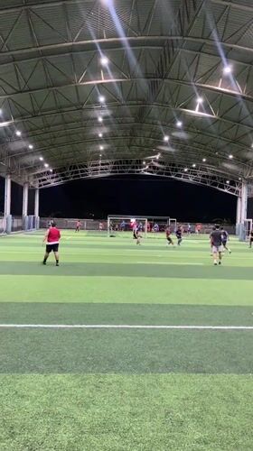 Night soccer game observed in Baan Chaweng Noi, Thailand