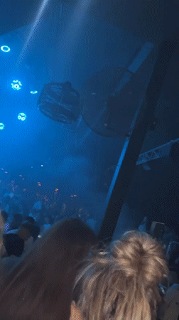 Packed nightclub in Varna pulses under blue and green lights