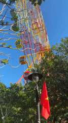 Ferris wheel and garden scenes documented in Nha Trang