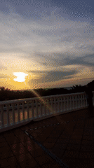 Resort visitor captures sunset scenes in Pedro González, Venezuela