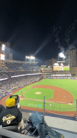 Night game at Petco Park, San Diego