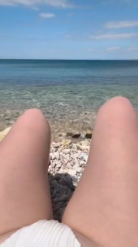 Beach Pizza Break: Casual Afternoon in Sevastopol
