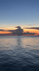 Storm clouds give way to calm night at Koh Phangan