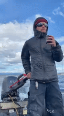 Rainbow spotted over Ushuaia as tourists explore Argentina's southernmost city