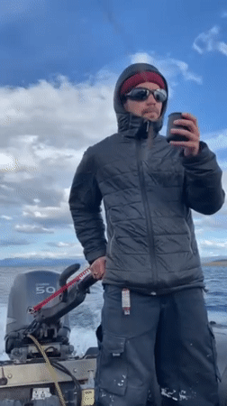 Rainbow spotted over Ushuaia as tourists explore Argentina's southernmost city