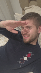 Man photographed in playful bedroom poses in Bulgarian village