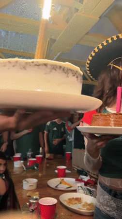 Birthday party meets Mexico soccer watch party in CDMX