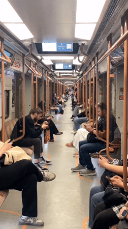 Afternoon ride through the Moscow Metro, with food stops