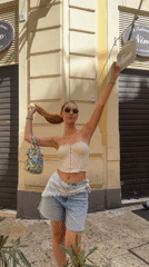 Selfie session in Bari's old town cobblestone alleys
