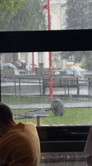 Severe hailstorm hits Nizhny Novgorod parks and streets