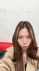 Woman takes multiple selfies across retail locations in China