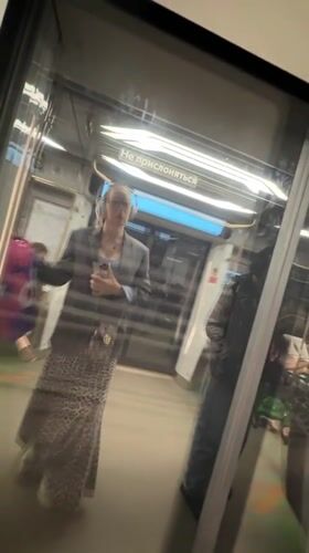 Midday scenes from the Moscow Metro