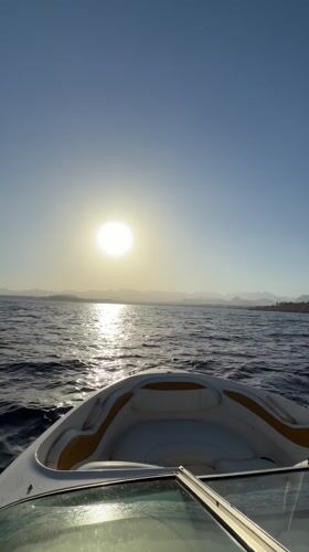 Motorboat journey captured on camera near Sharm El Sheikh