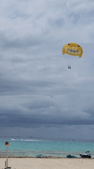 Parasailing activity observed off Playa del Carmen beach