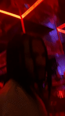Red-lit club atmosphere in Dubai nightlife scene